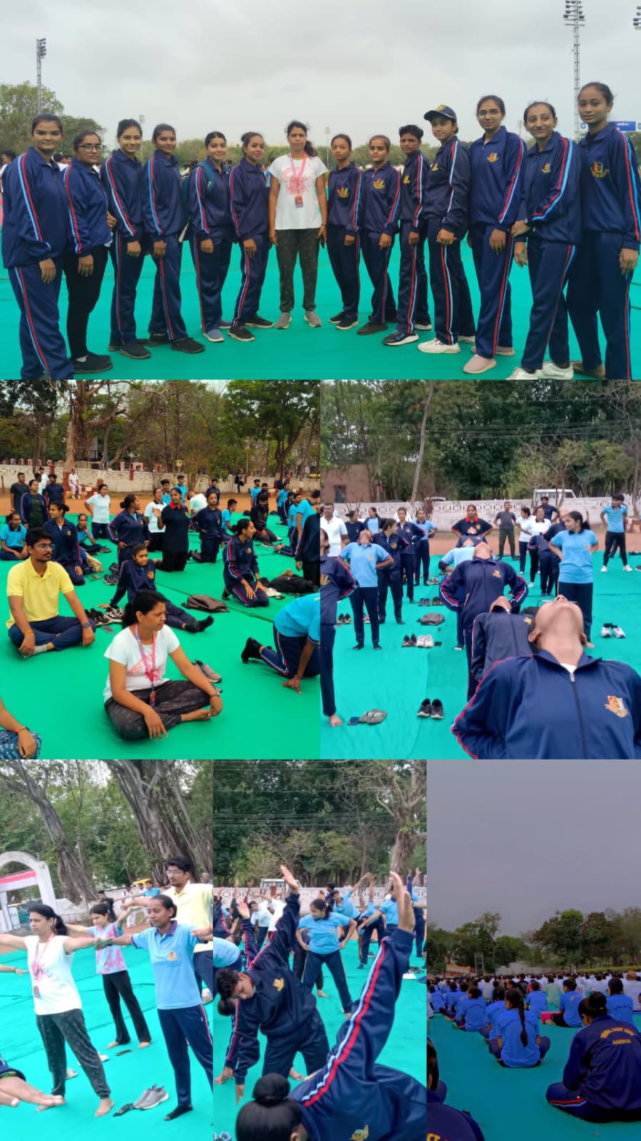 જામનગર જીલ્લા કક્ષાએ આંતરરાષ્ટ્રીય યોગ દિવસની ઉજવણીમાં એ.કે.દોશી મહિલા કોલેજની સહભાગીતા Photo